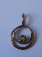 GOUD- GOUDEN HANGERTJE m. BRILJANTJE, Gebruikt, Overige voorstellingen, Verzenden, Met edelsteen