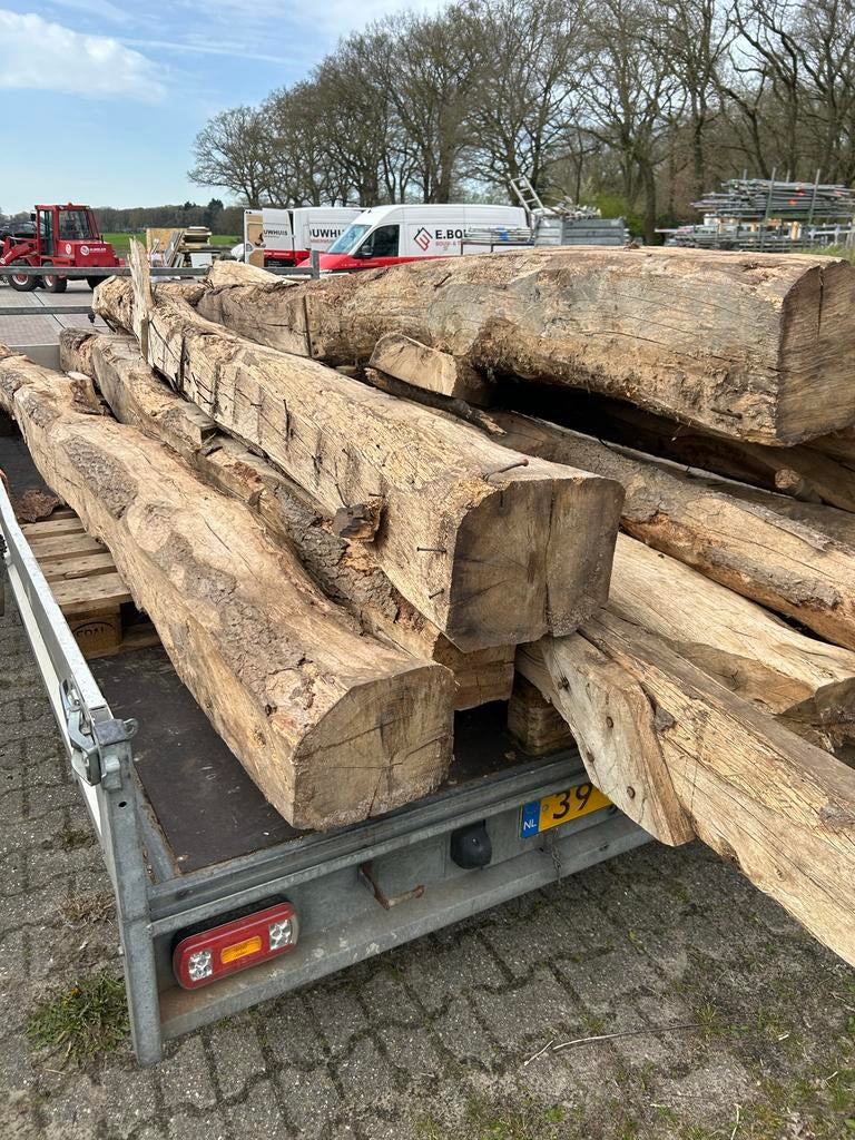 Oud eiken gebinten, Ophalen, Gebruikt, Balk, Overige houtsoorten