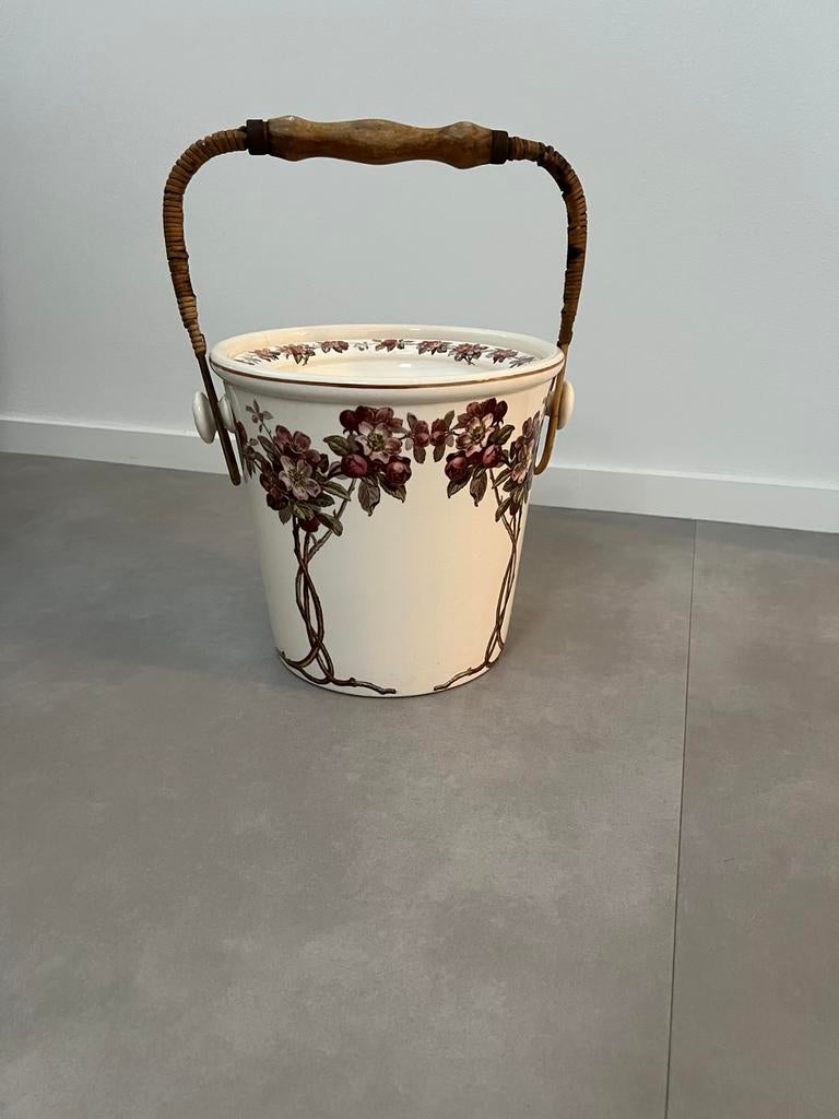 Antieke stenen emmer Villeroy & Boch, Antiek en Kunst, Antiek | Porselein, Ophalen