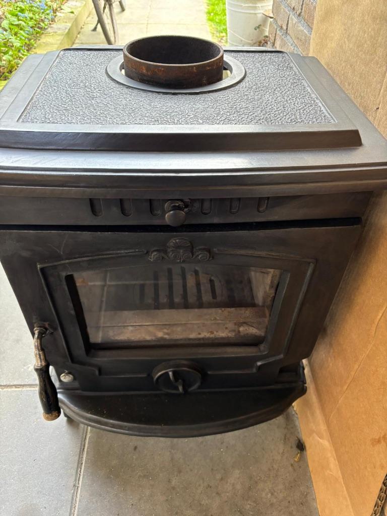 Houtkachel Olymberyl, Huis en Inrichting, Kachels, Ophalen, Gebruikt, Houtkachel, Vrijstaand
