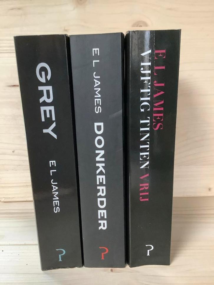 Vijftig tinten trilogie E.L. James (Grey, Donkerder, Vrij), Boeken, Romans, Gelezen, Nederland, Ophalen