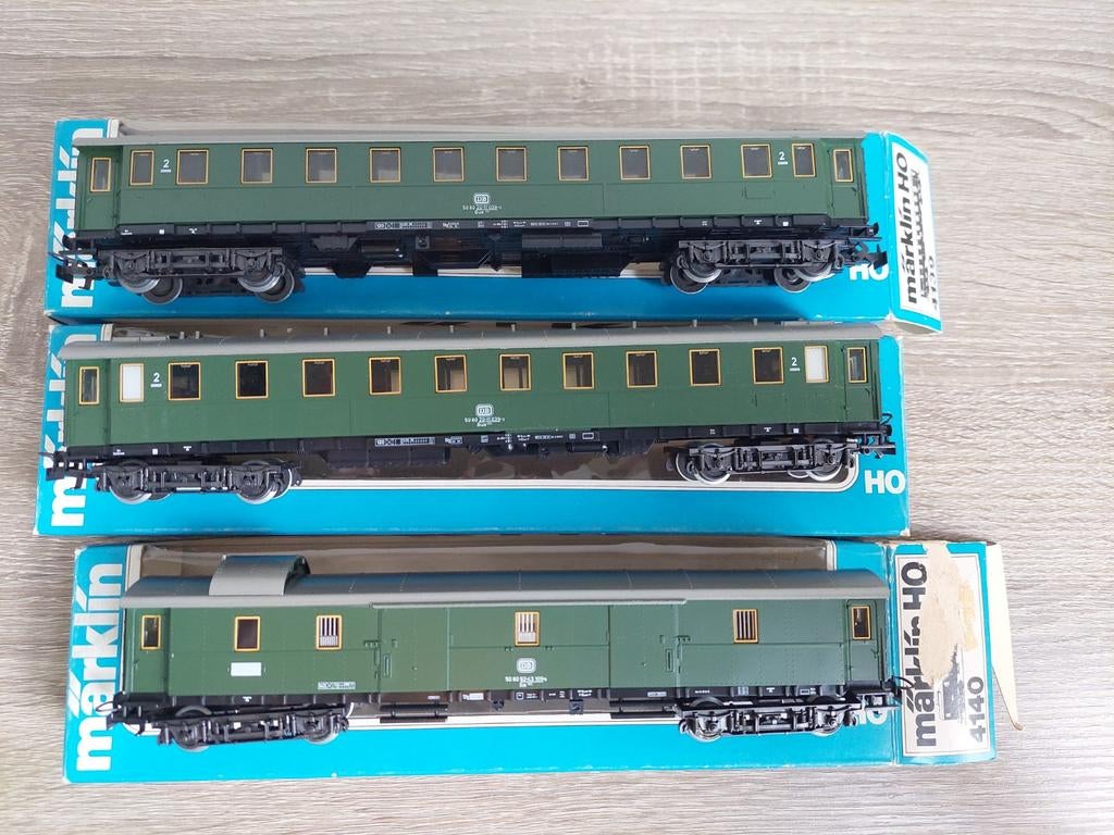 Märklin H0 4139 4140 DB rijtuigen sneltrein, Wisselstroom, Wagon, Ophalen of Verzenden, Zo goed als nieuw