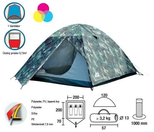 Tunneltent 3 personen Adventure, Ophalen, Nieuw