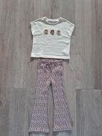 Zara set shirt + flaired broek legging bloemen mt 116, Ophalen of Verzenden, Zo goed als nieuw, Meisje, Setje