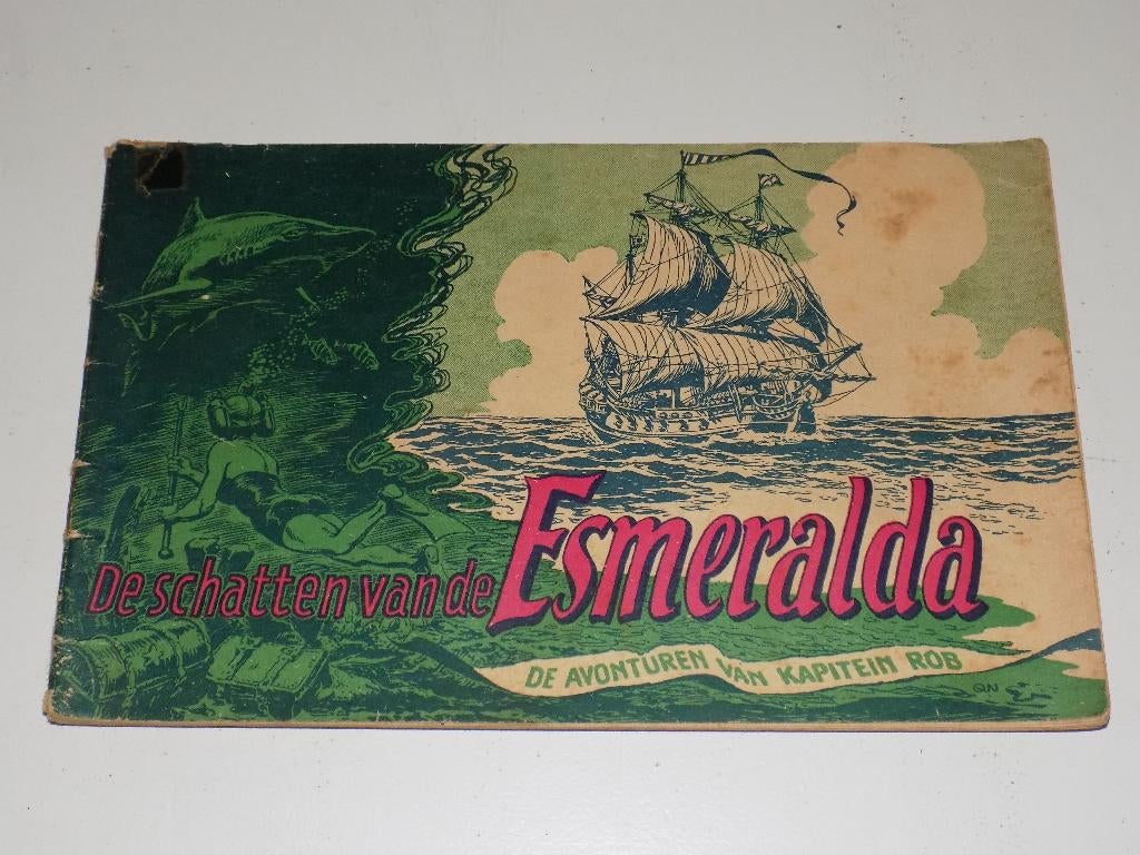 Kapitein Rob - 30_O_De schatten van de Esmeralda, Eén stripboek, Ophalen of Verzenden, Gelezen, Pieter Kuhn