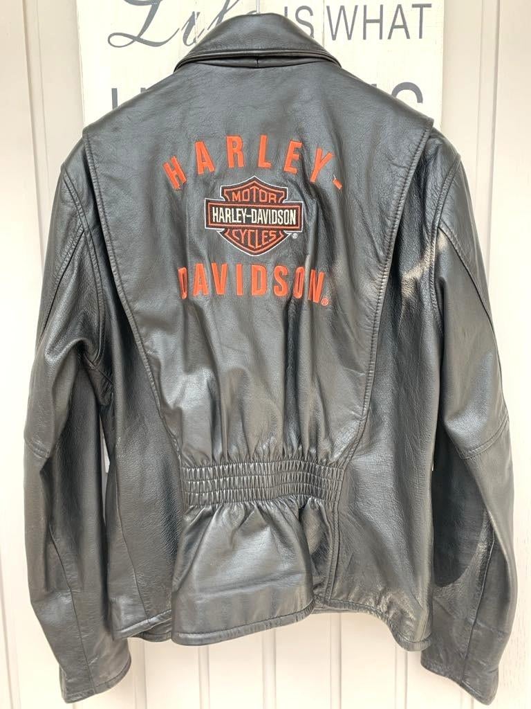 Harley Davidson leder jas unisex maat L, Motoren, Kleding | Motorkleding, Ophalen of Verzenden, Tweedehands, Dames, Jas | leer
