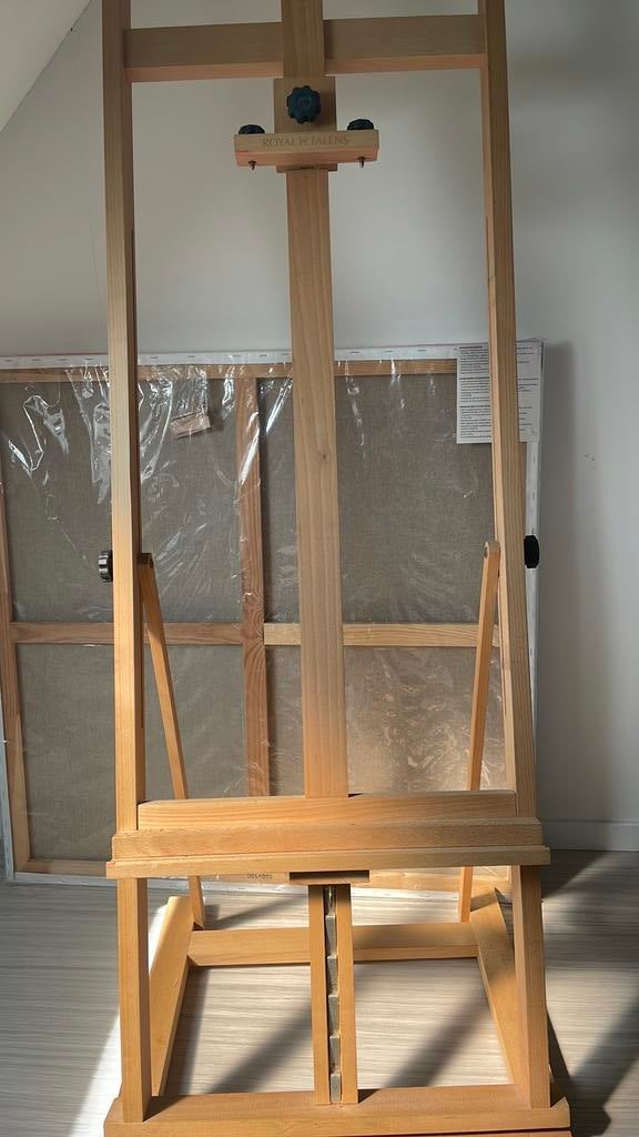 Talens houten beukenhout schildersezel atelierezel Madrid, Ophalen, Zo goed als nieuw, Ezel