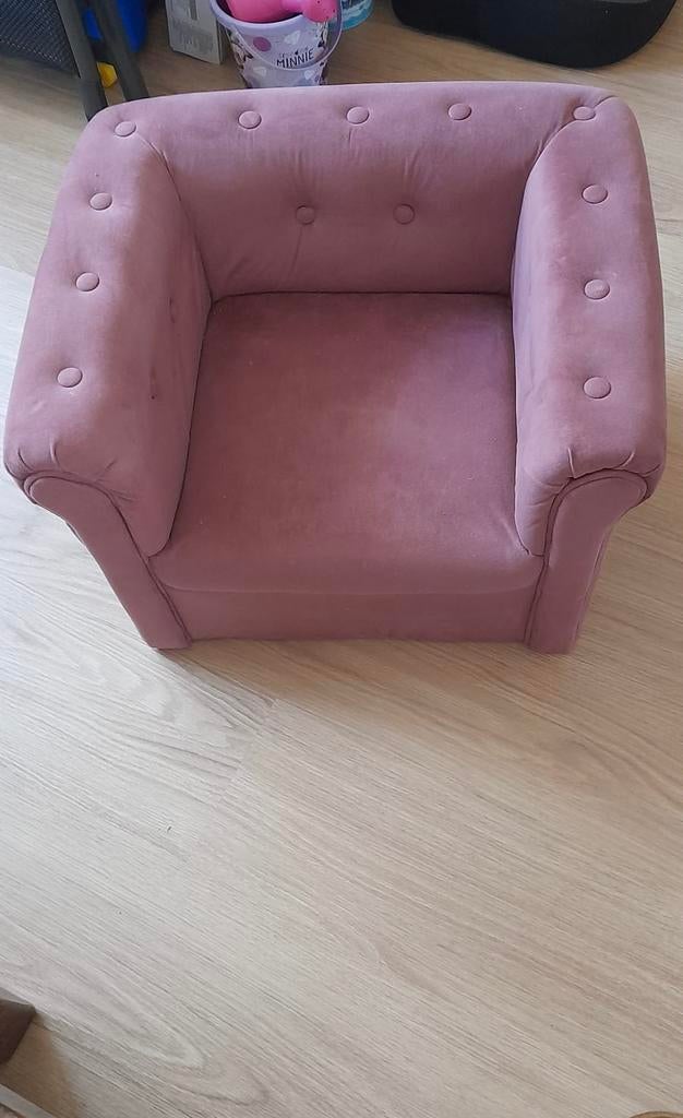Roze kinderstoel, Ophalen, Eenpersoons, 75 tot 100 cm, Zo goed als nieuw
