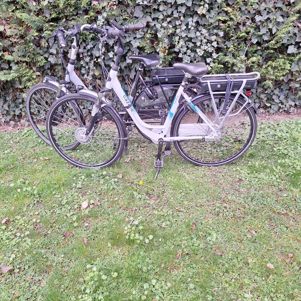 2x Gazelle panasonic electrische fietsen dames (49 en 57), Ophalen, Minder dan 30 km per accu, Gebruikt, 47 tot 51 cm
