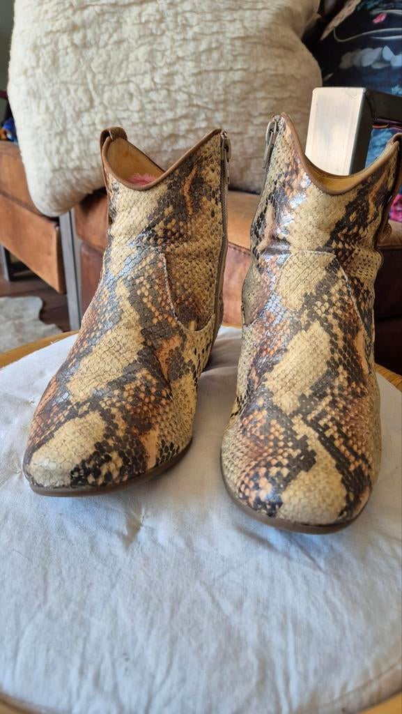 Poccopazza zgan slangen leer print leren laarzen mt 39, Kleding | Dames, Schoenen, Overige kleuren, Ophalen of Verzenden, Zo goed als nieuw
