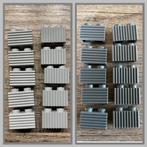 10 lego basis blokjes 1x2 met kl. ribbeltjes grijs, Ophalen of Verzenden, Nieuw, Losse stenen, Lego