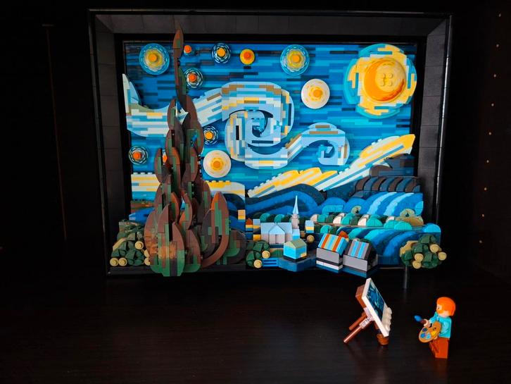 Lego Ideas 21333 Vincent van Gogh - De Sterrennacht, Kinderen en Baby's, Speelgoed | Duplo en Lego, Zo goed als nieuw, Lego, Complete set