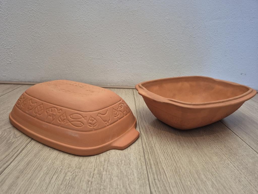 Vintage Römertopf Ovenschaal - Klei - W.-Germany, Huis en Inrichting, Keuken | Keukenbenodigdheden, Gebruikt, Overige typen, Overige merken