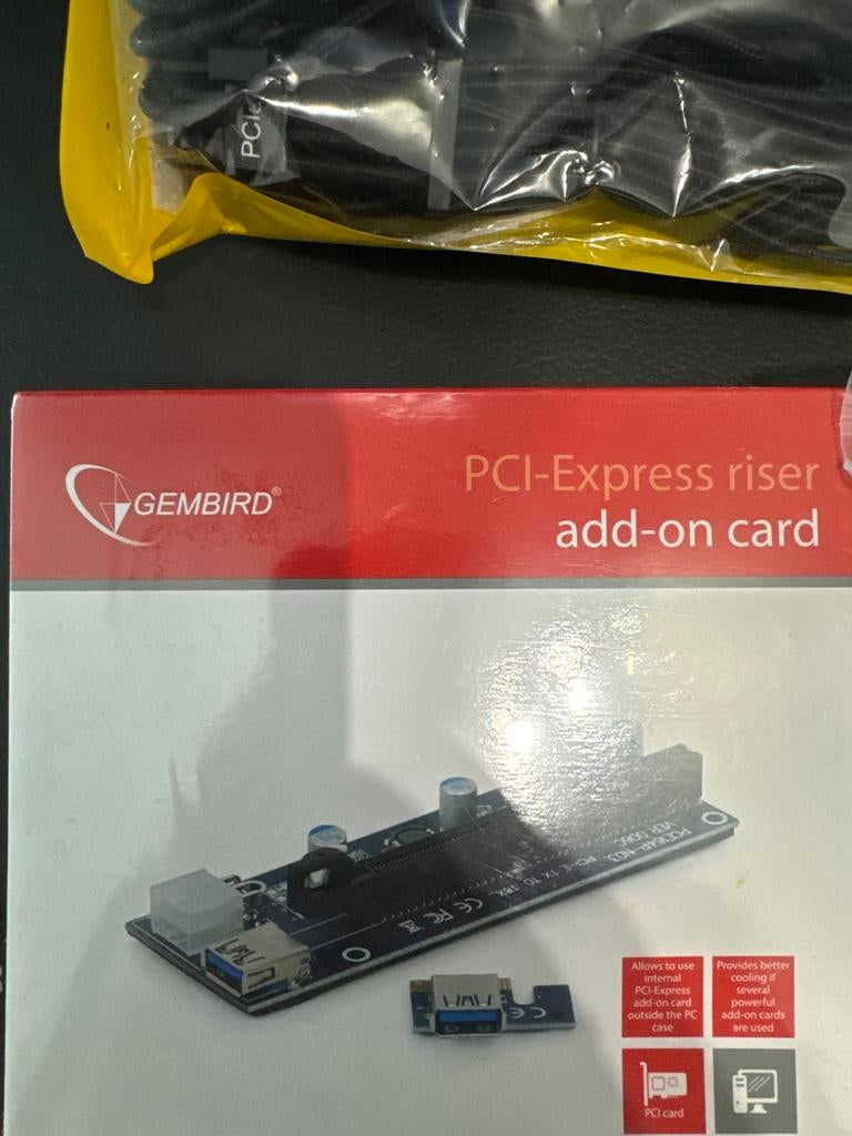 PCI-Express Riser & Voedingskabels voor PC, Ophalen of Verzenden, Nieuw