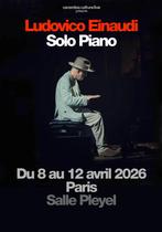 2 x Ludovico Einaudi Parijs, 8-4-26 (Salle Pleyel), rij 4, Twee personen, April, Instrumentaal