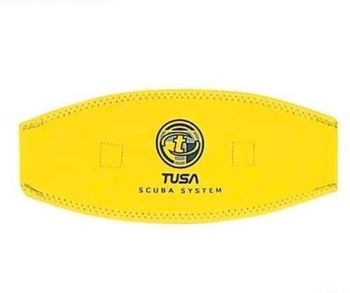 Neopreen maskerband duikbril masker Tusa geel, Watersport en Boten, Duiken, Tusa, Tabata Europe Corporation BV, Nieuw, https://tusa.com/eu-en/About_TUSA/Contact