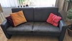 Prachtige tweezitsbank én 2 fauteuils, donkergrijs/antraciet, Ophalen, Overige materialen, 150 tot 200 cm, Tweepersoons