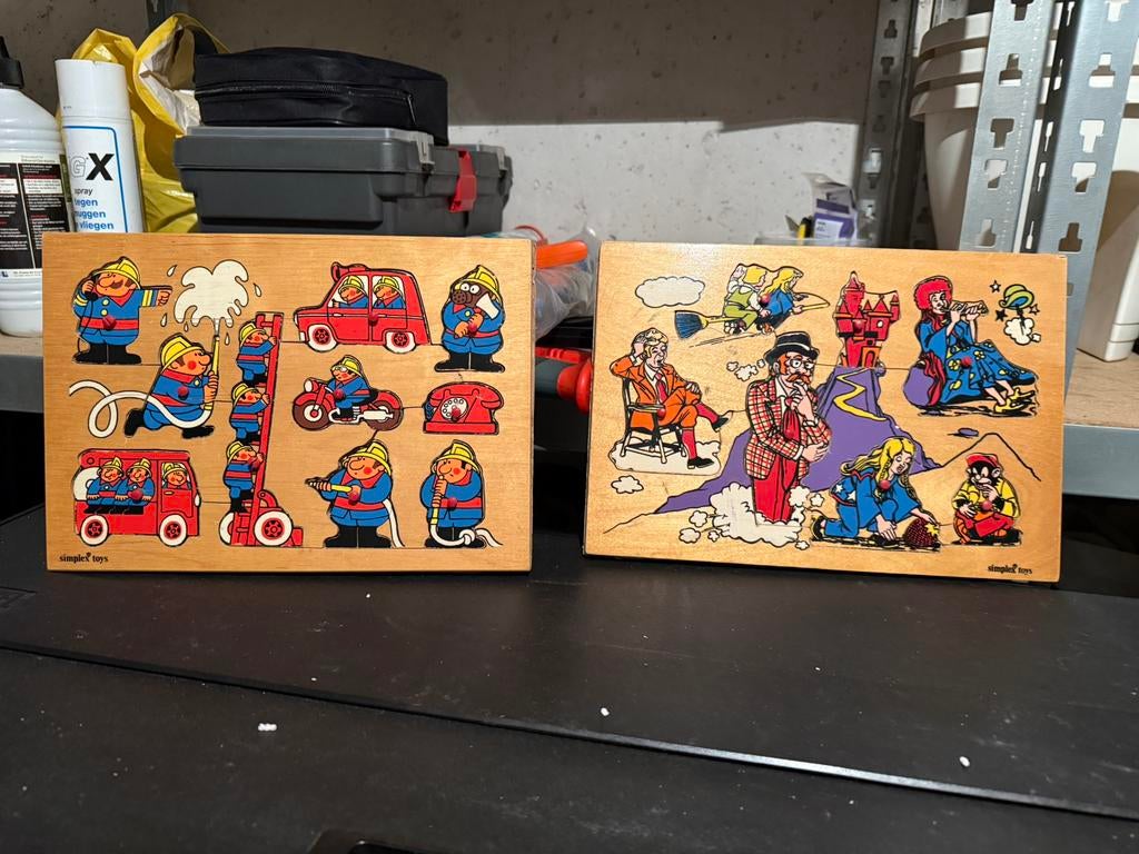 Simplex Toys puzzels, Ophalen of Verzenden, 10 tot 50 stukjes, Gebruikt, Van hout