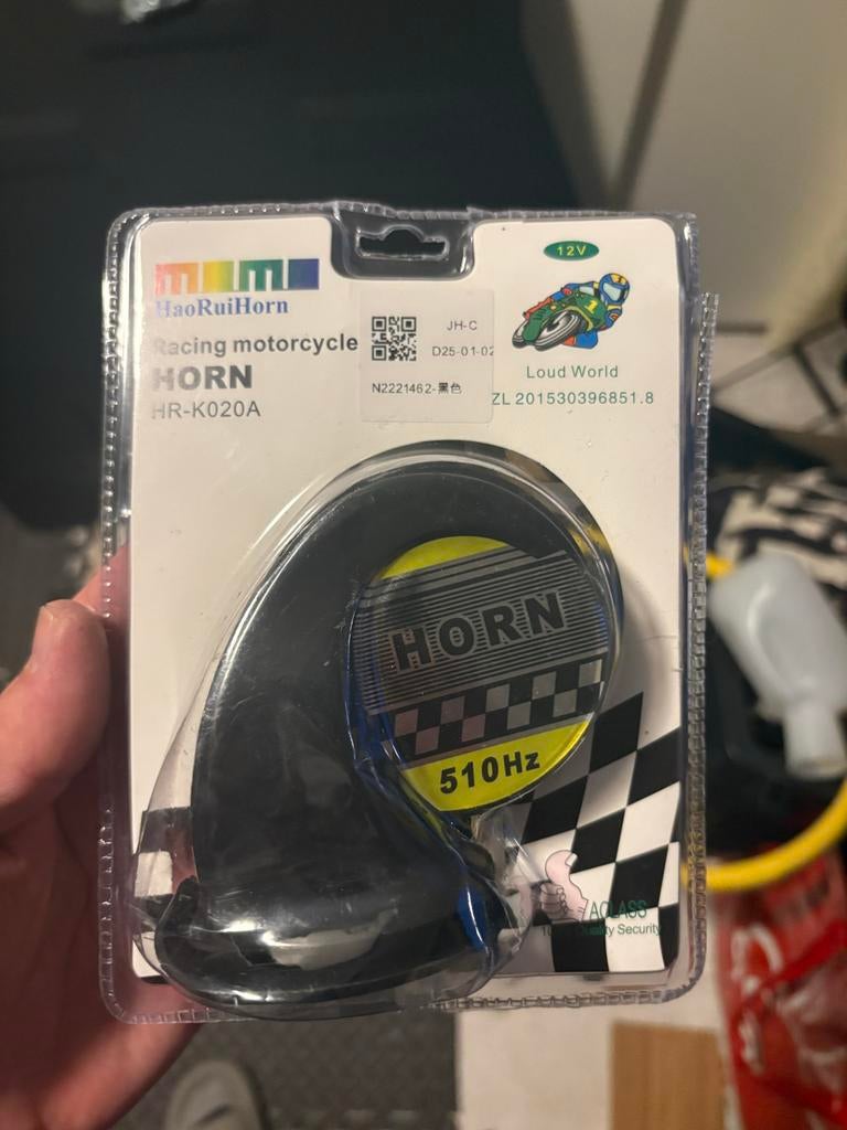 HaoRuiHorn Racing Motorfiets Claxon 12V 510Hz, Ophalen of Verzenden, Nieuw