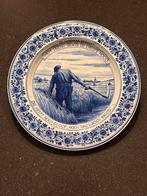 Delfts blauw bord “de landman spreekt”, Ophalen