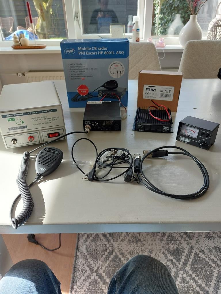 Complete CB Radio Set met accesoires, Telecommunicatie, Zenders en Ontvangers, Ophalen of Verzenden