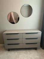 Damien ladekast – cappuccinobeige / zwart (MADE), Huis en Inrichting, Kasten | Ladekasten, Ophalen, 5 laden of meer, 100 tot 150 cm