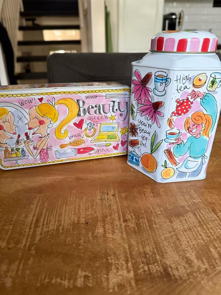 2 blikken van Blond Amsterdam, Verzamelen, Blikken, Zo goed als nieuw, Thee, Overige merken, Ophalen of Verzenden
