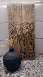 Decoratie plank schotse hooglander, Ophalen, Nieuw