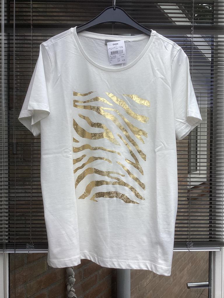 Geisha shirt offwithe goud, Kleding | Dames, T-shirts, Wit, Maat 46/48 (XL) of groter, Nieuw, Ophalen of Verzenden