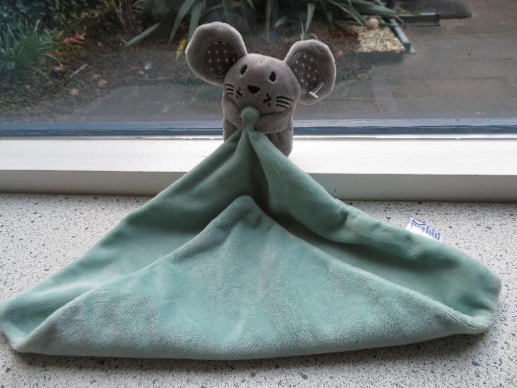 Knuffeldoek met grijs muisje of muis van Zeeman, Ophalen of Verzenden, Zo goed als nieuw, Overige typen