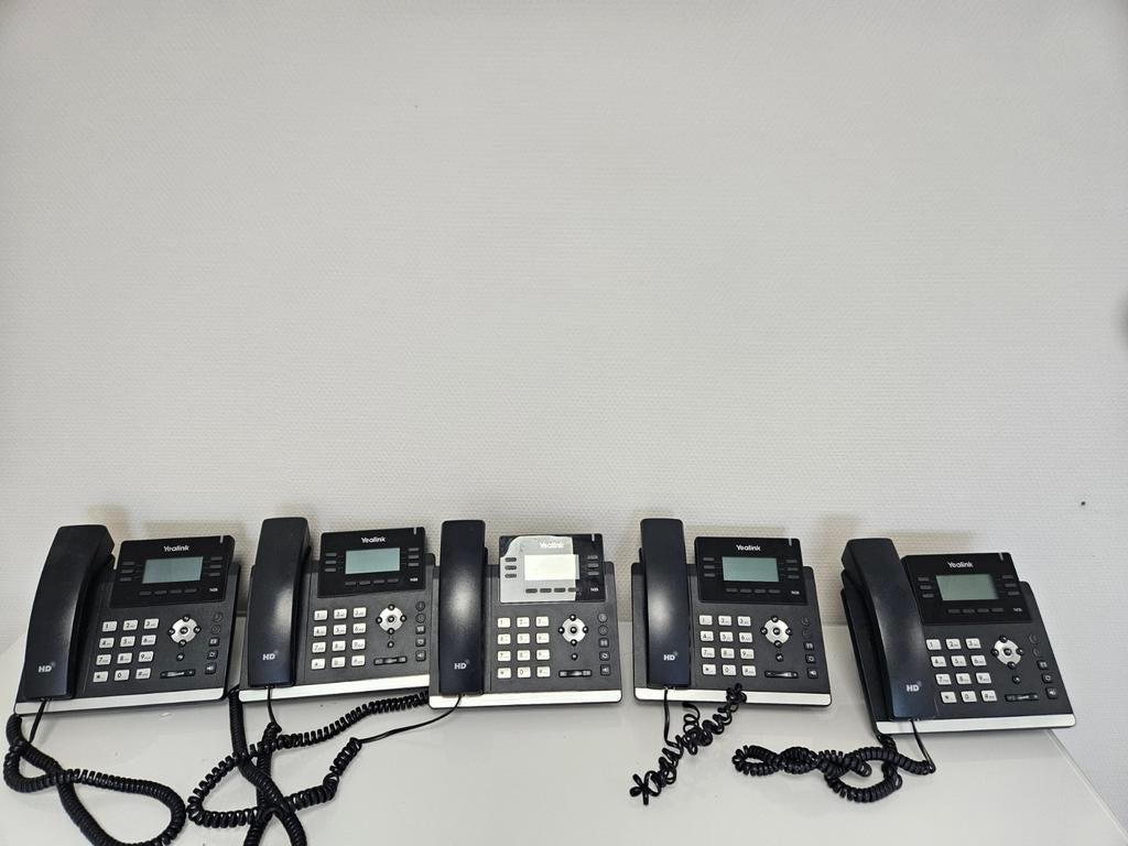 5x Yealink T42S vaste telefoons, incl. hoorn, Ophalen of Verzenden, Gebruikt, 4 handsets of meer