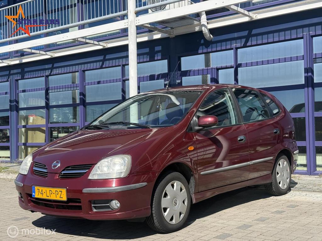 Nissan Almera Tino 1.8 Ambience| Airco| APK| Trekhaak|Camera, Auto's, Nissan, 4 cilinders, Elektrische ramen, Almera Tino, 116 pk