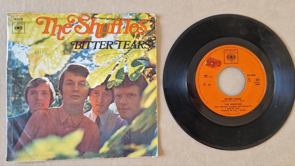 The Shuffles - Bitter Tears / Run, Run, Run, Fly, Fly, Fly, 7 inch, Single, Ophalen of Verzenden, Zo goed als nieuw