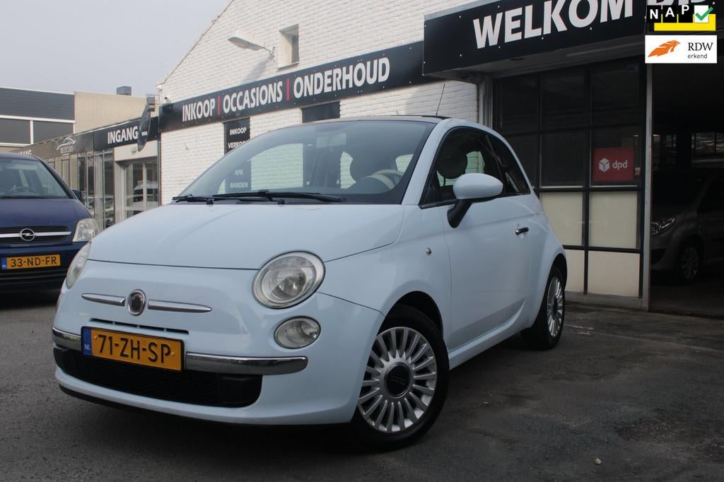 Fiat 500 1.4-16V Lounge / Airco /APK Nieuw / Glazen dak / El, Auto's, Fiat, Voorwielaandrijving, Gebruikt, 4 cilinders, 905 kg