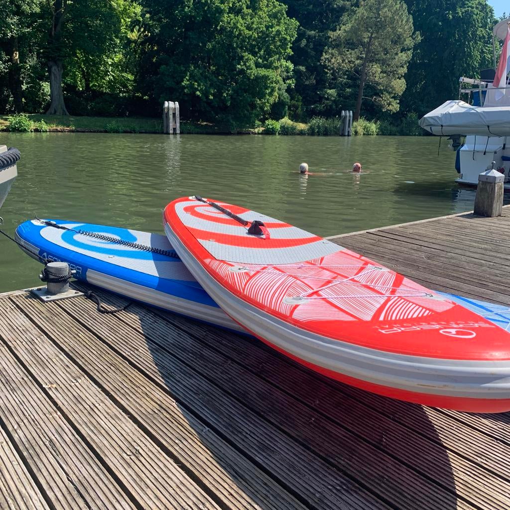 3 Spinera Professional Rental SUPs (2 rood, 1 blauw) incl. p, Watersport en Boten, Suppen, Ophalen, Gebruikt, SUP-boards