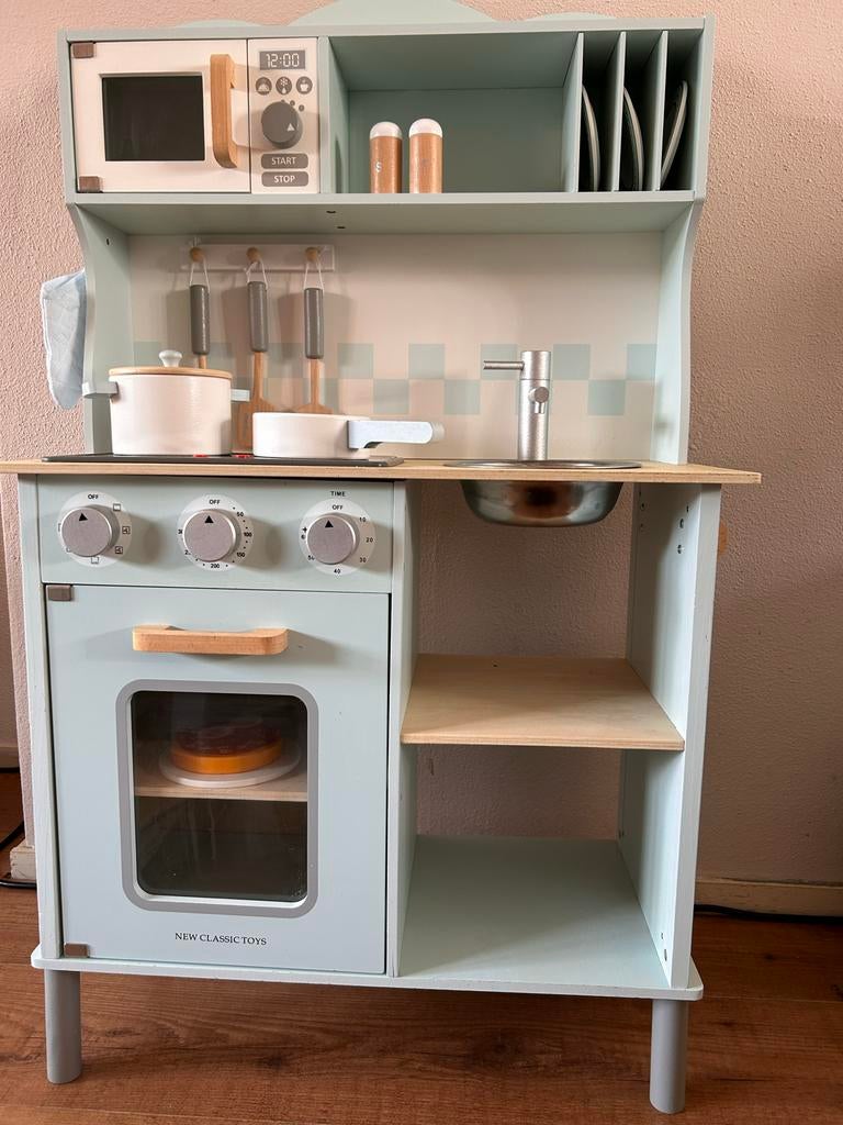 New Classic Toys Keukentje met Licht, Geluid & Accessoires, Ophalen, Gebruikt, Jongen of Meisje