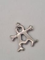 Zilveren Hanger Letter A - Scandinavisch Design JUHLS, Gebruikt, Overige voorstellingen, Verzenden, Zilver