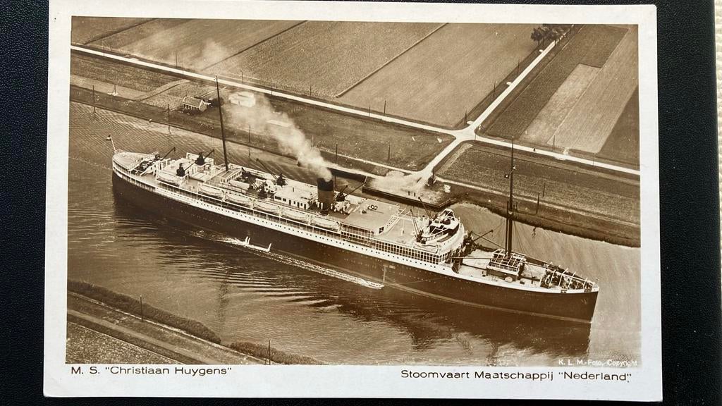 CHRISTIAAN HUIJGENS  '28  KLM Noordzeekanaal  NDSM, Ophalen of Verzenden, Zo goed als nieuw, Kaart, Foto of Prent