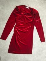 Zara Rode Fluwelen Jurk Maat L, Zara, Maat 42/44 (L), Ophalen of Verzenden, Zo goed als nieuw