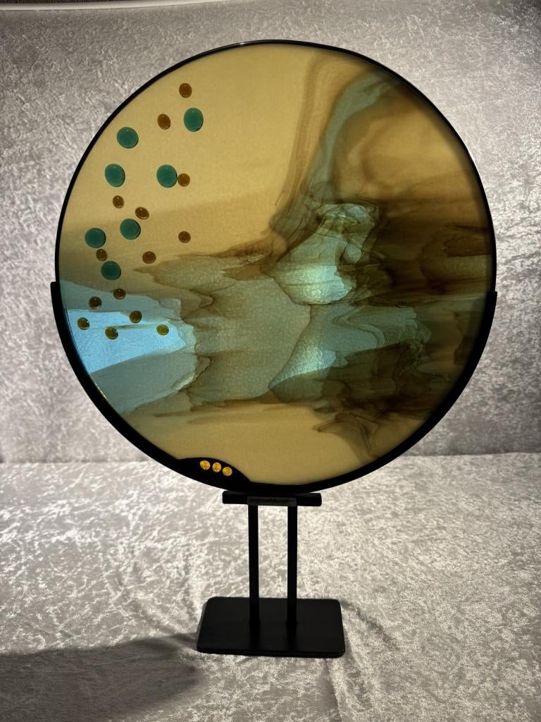 Glas in Lood Bord De Blazer Vanilla Blue Artfromtheheart, Ophalen