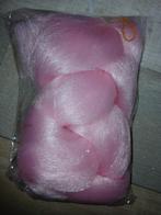 Roze pruik/staart voor feestje, Ophalen of Verzenden, Nieuw, Accessoires