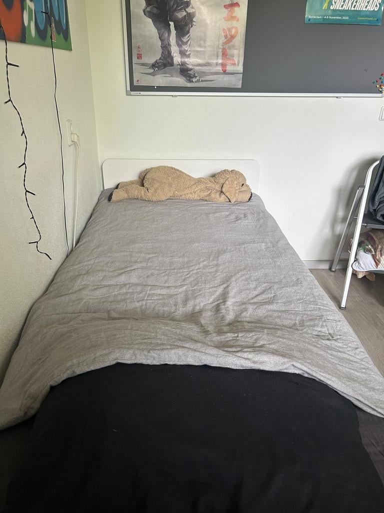 Ikea eenpersoonsbed met uitschuifbaar logeerbed en lades, Ophalen, Gebruikt, 90 cm, Eenpersoons