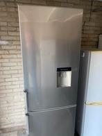 RVS koelvriescombinatie van Kenwood met watertap en No Frost, Gebruikt, 200 liter of meer, Met aparte vriezer, 45 tot 60 cm
