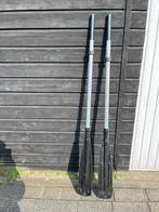 Paddelset Aluminium 130 cm, Watersport en Boten, Ophalen of Verzenden, Gebruikt, Dubbelbladige peddel