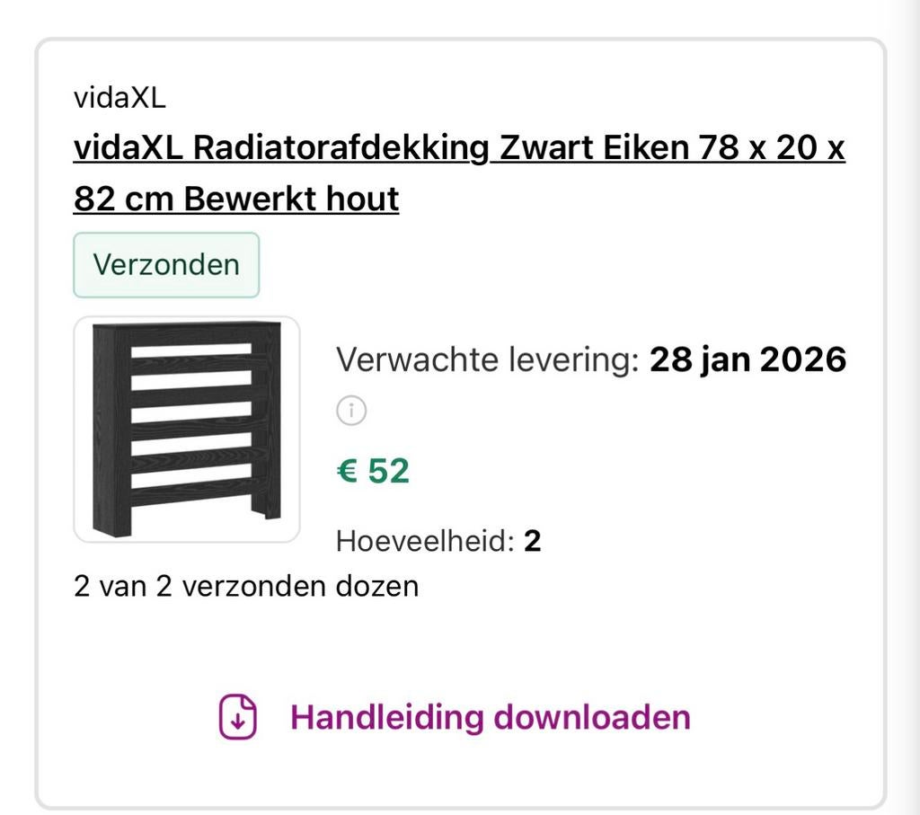 Radiator afdekking ombouw 2x, Doe-het-zelf en Verbouw, Verwarming en Radiatoren, 30 tot 80 cm, Radiator, Ophalen of Verzenden