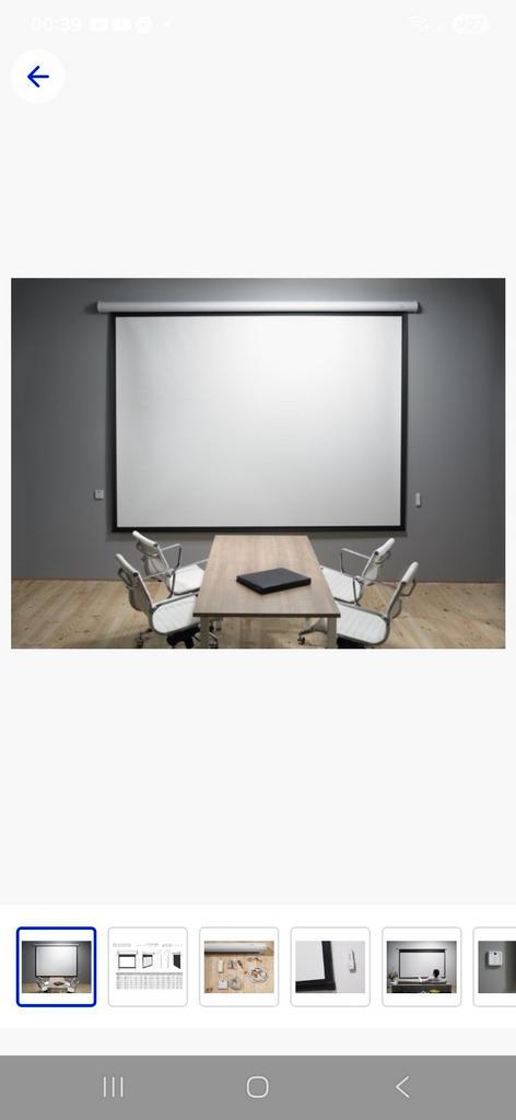 iVisions Projectiescherm - Nieuwstaat, Audio, Tv en Foto, Projectieschermen, Zo goed als nieuw, Elektrisch, Ophalen of Verzenden