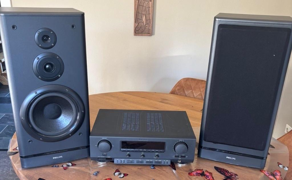 Philips stereo FR911 en FB297 luidsprekers, Ophalen, Gebruikt, Tuner of Radio, Philips