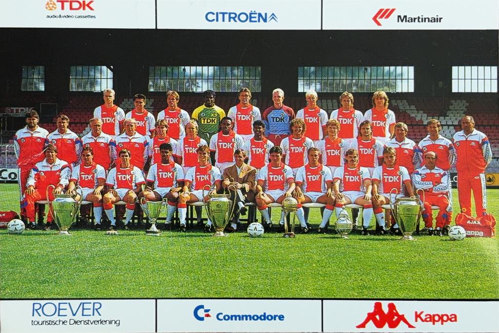Elftalkaart AFC Ajax Amsterdam - seizoen 1987/1988, Ophalen of Verzenden, Zo goed als nieuw, Ajax, Spelerskaart
