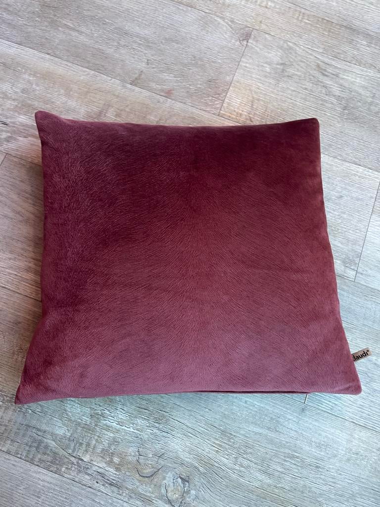 Claudi sierkussen wijnrood/roze, Ophalen of Verzenden, Zo goed als nieuw, Roze, Vierkant