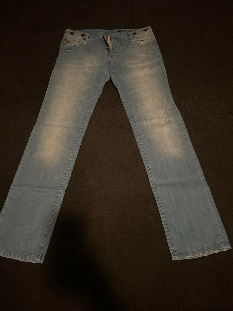 Cast Iron heren jeans - W32/L36, Kleding | Heren, Spijkerbroeken en Jeans, Ophalen of Verzenden, Gedragen, Blauw, W32 (confectie 46) of kleiner